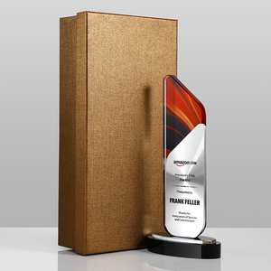 Металлический хрустальный трофей с лазерной гравировкой - Product Image 3