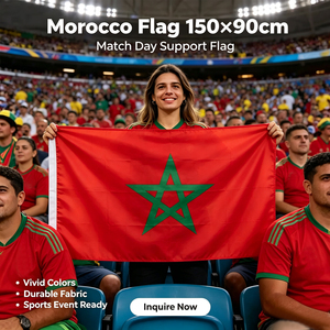 Bandiera Marocchina Personalizzata, Bandiera Digitale per Auto, Tutte le <span class=keywords><strong>Bandiere</strong></span> <span class=keywords><strong>del</strong></span> Mondo 3*5ft, Bandiera Marocchina Resistente con Doppia Cucitura - Product Image 1