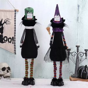 Adorable LED Halloween Cat Ornaments Soft Festive Plush Doll Gift with Colorful Flashing Lights - Product Image 5