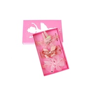 Nouveau style, bandeau élastique à nœud papillon pour fille, bandeau pour cheveux en dentelle, ensemble de 3 pièces, vente en gros d'usine