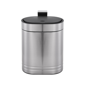 Thùng rác treo bằng thép không gỉ có nắp 4 lít thích hợp cho mặt bàn, thích hợp cho thùng rác nhỏ - Product Image 2