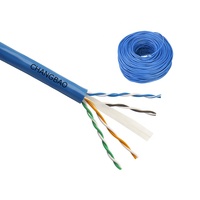 Kabel UTP Cat6 Changbao Harga Kompetitif - 4 Pasang 23AWG Tembaga Padat Tanpa Isolasi 1000ft/305m Kabel Jaringan Internet UTP Cat6a ODM OEM