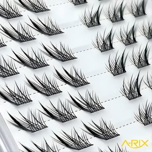 A-RIX Pestañas DIY Estilo Foxy, Hechas a Mano, Curva C/D, Bandejas de Plástico para Pestañas, Pestañas Segmentadas Efecto Ojo de Zorro, Pestañas Wispy - Product Image 3