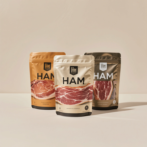 Sachet sous vide en plastique imprimé personnalisé, scellage sur 3 côtés, emballage alimentaire, sac scellé à l'arrière, pour fruits de mer, viande congelée, boulettes, emballage de jambon - Product Image 4