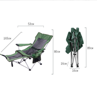 Foerstine chaise pliante d'extérieur pliable avec porte-gobelet à double usage loisirs camping pique-nique salon chaises de plage de pêche portables