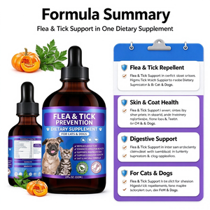 Gouttes naturelles <span class=keywords><strong>anti</strong></span>-puces et tiques pour chiens, levure de bière, vitamine B, herbes, 60 ml, OEM - Product Image 2