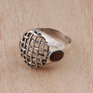 พลอยโกเมนทรงกลมแบบคลาสสิกสินค้าขายดีเครื่องประดับประเภทประเภทประเภทเครื่องประดับที่สวยงามตามธรรมชาติสำหรับงานแต่งงาน - Product Image 3