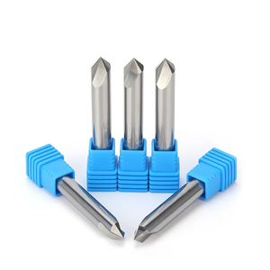 Solid Carbide 4 Flute <strong>Chamfer</strong> Endmill <strong>45</strong> <strong>Degree</strong> Grooving Tool Gear Cutter Carbide Milling Cutter - Product Image 4