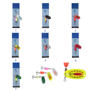 <span class=keywords><strong>Leurre</strong></span> de pêche en métal imprimé Hessen 10g Spinner Bait Appât artificiel dur Hameçon triple Tackle de pêche pour brochet - Product Image 4