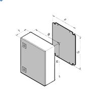 Auténtico Original para Rittal AE Box 1280.500 Gabinete de control eléctrico de aleación de aluminio Nivel de protección IP66