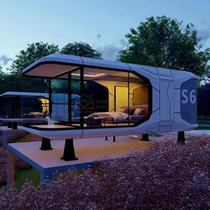 Casa contenedor prefabricada habitación cápsula habitación prefabricada fábrica ecológica al aire libre - Product Image 4