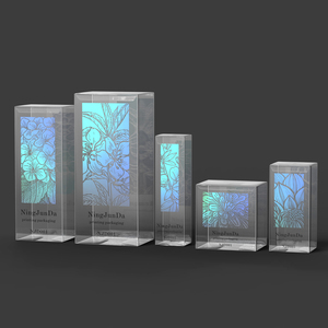 Tùy chỉnh rõ ràng PVC Pet PP hình chữ nhật Hộp quà tặng vật liệu tái chế bao bì trong suốt cho thiết bị điện tử & mỹ phẩm - Product Image 3