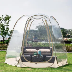 Gelembung Tenda Outdoor Instan Pop Up Shelter Tahan Air Dome Tenda untuk 4-6 Orang Tanpa Dasar Tenda dengan Membawa Tas