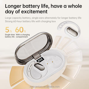 Écouteurs sans fil BT V5.4 OWS de haute qualité, forme de flux sableux, véritable son stéréo portable, écouteurs OWS - Product Image 3