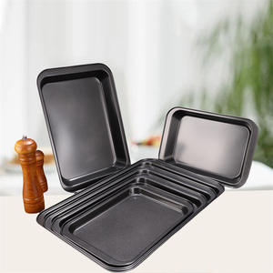 Fournitures de pâtisserie fiables, moules à gâteau rectangulaires en acier au carbone, profonds et robustes, pour poulet rôti savoureux et autres aliments - Product Image 5