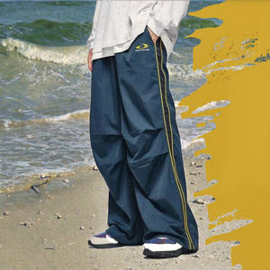 กางเกงวอร์มผ้าฝ้ายหนาน้ำหนักมากสำหรับผู้ชาย ขายส่งปี 2026 บริการพิมพ์ลายตามสั่ง OEM สไตล์ฮิปฮอป สตรีทแวร์ กางเกงพาราชูท - Product Image 3