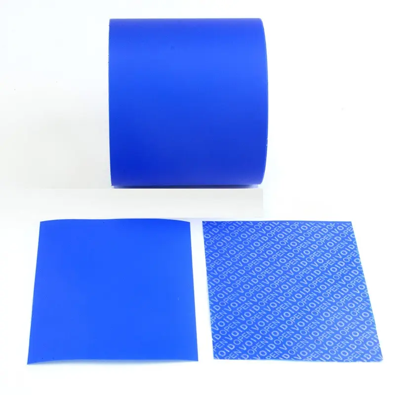 Anti Theft Blue Non Residual Tamper Proof VOID Open Security Seals Label Warrent Sticker