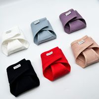 Culottes de bikini côtelées en coton pour femmes, coupe haute, multicolores, vente en gros