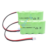 Tersedia Baterai NiMH 2/3AA 4.8V 300mah untuk Lampu LED, Mobil Mainan RC, Pengusir Serangga 4.8V 2/3AA 300mAh Baterai NiMH