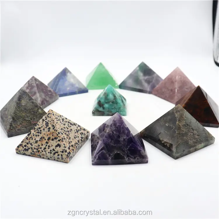 Guérison Reiki pierre de cristal de quartz rose naturel pyramide pour feng shui cadeaux