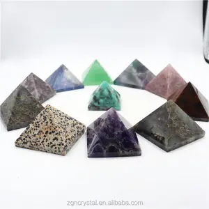 Pirâmide de cristal de quartzo rosa natural, pedra reiki de cura para feng shui, presentes