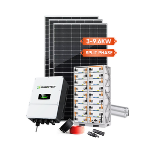 Sistema Solar Híbrido de 5KW, 6.5KW, 7KW, 10KW con MPPT y Baterías de Litio Montadas en Rack - Product Image 1