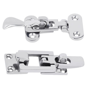 Stainless Steel Floor Buckle 316 Marine Grade Heavy Duty Door Lock <b>Yacht</b> Hardware - Product Image 1