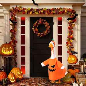 1 Conjunto de Disfraces de Gansos de Cemento de 23 Pulgadas para Decoración de Jardín, Patio y Exteriores en Halloween - Product Image 5