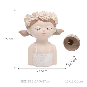 Maceta con Forma <span class=keywords><strong>de</strong></span> Busto <span class=keywords><strong>de</strong></span> <span class=keywords><strong>Dama</strong></span> Estilo Griego Romano, Estatua Femenina <span class=keywords><strong>de</strong></span> Poliresina, Maceta <span class=keywords><strong>para</strong></span> Decoración del Hogar y Jardín - Product Image 5