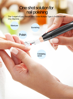 Nouvelle arrivée - Stylo perceuse à ongles sans fil rechargeable, puissant, portable, outil de polissage professionnel pour manucure, 0-35000 tr/min