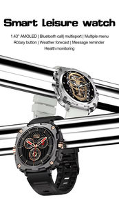 2026 AK71 Relojes Smart Watch 1.43Inch AMOLED Rotary Button BT Call Health Monitoring Men's Outdoor Sports Smartwatch - Product Image 4