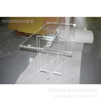 Bureau commode moderne en acrylique transparent avec fonction de nettoyage facile directement de l'usine pour bureau à domicile Villa Table à manger