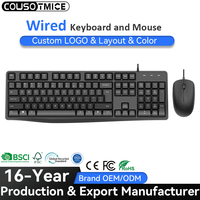 Teclado y Ratón Inalámbricos Delgados para Oficina, con Diseño Personalizado en Español, Francés y Árabe, 104 Teclas, para Computadora Portátil y PC