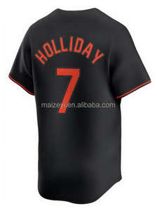 सर्वश्रेष्ठ गुणवत्ता सिलाई #<span class=keywords><strong>2</strong></span> गंनार हेंडरसन #7 जैकसन होल्लीडे #35 एडली रूटश्मैन #17 काउसर अमेरिकी बेसबॉल जर्सी - Product Image 3