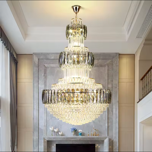 Duplex Building Hotel Project Modern Hotel Egyptian 3 Layered <b>Crystal</b> Luxury <b>Chandelier</b> - Product Image 4