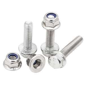 Din933 <span class=keywords><strong>307A</strong></span> 318 thép không gỉ A2 8.8 10.9 Metric hình lục giác mặt bích hạt và Hex bu lông - Product Image 3