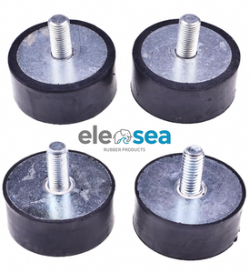 Tappo in Gomma Siliconica con Vite per Smorzamento Vibrazioni in Attrezzature Meccaniche; Fornisce Sigillatura e Fissaggio Sicuro in Materiale NBR/EPDM - Product Image 5