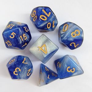 Juego de dados acrílicos de poliedro de dos colores para mazmorras <span class=keywords><strong>y</strong></span> <span class=keywords><strong>dragones</strong></span>, juegos de mesa, logotipo personalizado ecológico, estilo de mazmorras de <span class=keywords><strong>dragones</strong></span>, 1 unidad - Product Image 5