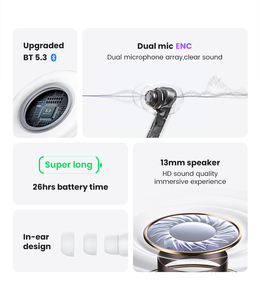 XD19 USAMS <span class=keywords><strong>2028</strong></span>หูฟัง ENC bluetooths คุณภาพสูงหูฟังเล่นเกมไร้สายหูฟังกีฬามินิ - Product Image 2
