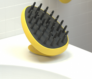 Brosse de massage du cuir chevelu en silicone souple pour le lavage des cheveux - Product Image 4