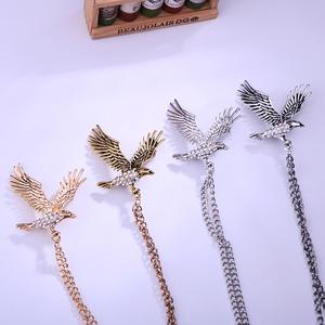 Broche vintage pour homme et femme, chaîne, épingles, couronne, ailes d'ange, dragon, ancre marine, écusson, aigle, renne, <span class=keywords><strong>loup</strong></span>, roi - Product Image 5