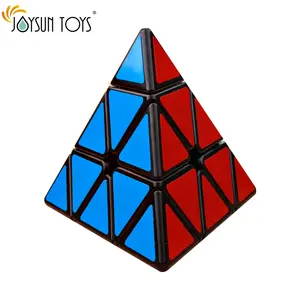 Cubo mágico de pirâmide 3x3x3, cubo mágico profissional 3x3 sem adesivos, brinquedo para educação, presentes para crianças