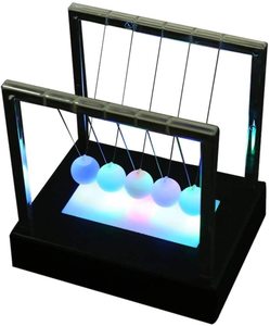Gelsonlab HSPD-343 Newton Cradle Balance Ball Led Balancer <span class=keywords><strong>Physique</strong></span> Sciences Pendule Bureau pour Bureau Professeur <span class=keywords><strong>de</strong></span> <span class=keywords><strong>Physique</strong></span> - Product Image 1