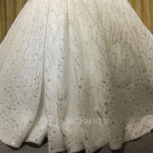 Robe de mariée de luxe à manches longues, robe de bal, Vestido De Novia, dentelle, paillettes, robe <span class=keywords><strong>Marie</strong></span> Lsch24 - Product Image 5