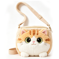 Sac à dos mini en peluche douce, design personnalisé, sac décontracté pour femme, cadeau de voyage, certifié CE, sac à dos en peluche