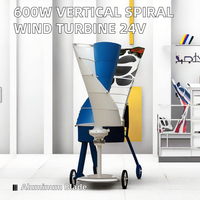Générateur d'éoliennes verticales spirales Vawt 24V 600W