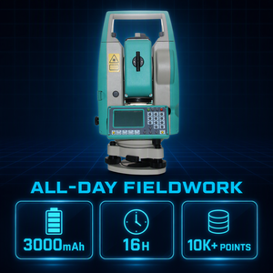เครื่องมือสำรวจแบบ Total Station รุ่น RQS Topography ของ Ruite พร้อมระบบกันน้ำ IP66 กำลังขยาย 30 เท่า รองรับปริซึม ระยะ 4000 เมตร ความแม่นยำ 2 วินาที - Product Image 3