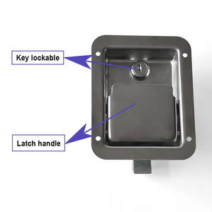 Rv hộp công cụ Paddle xử lý khóa với Key Khóa Xe tải Trailer cửa tủ nhúng Bảng điều chỉnh thép không gỉ Latch - Product Image 2