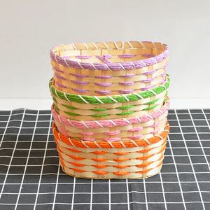 <span class=keywords><strong>Cesta</strong></span>-<span class=keywords><strong>Cesta</strong></span> de mimbre tejida Natural para almacenamiento, embalaje de mimbre para Navidad, bambú moderno a granel - Product Image 3