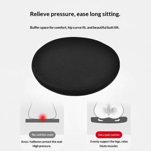 Memory Cotton <strong>Round</strong> <strong>Cushion</strong> for Tatami Chair Floor Stool Dining Table &amp; Chair-Solid Color Polyester - Product Image 3